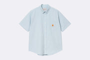 Carhartt WIP Toland Shirt Toland Stripe Blue Fog