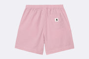 Carhartt WIP Wmns Toland Short Cotton Seersucker Toland Stripe Pink Fog