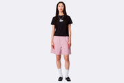 Carhartt WIP Wmns Toland Short Cotton Seersucker Toland Stripe Pink Fog