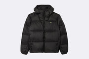 Lacoste Men's Water-Repellent Hooded Puffer Jacket Black