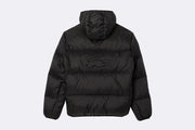 Lacoste Men's Water-Repellent Hooded Puffer Jacket Black