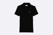 Lacoste Wmns Chemise Ribbed Collar Shirt Black