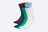 Adidas Trefoil Crew Socks Chaussettes Off White Court Green