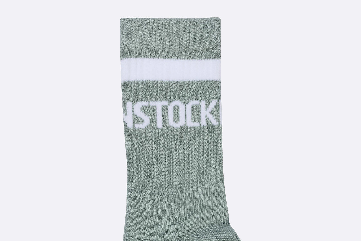 Birkenstock Cotton Crew Stripe Pure Sage