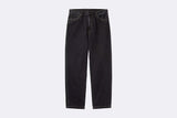 Carhartt WIP Aaron Pant Smith Denim Black Stone Washed