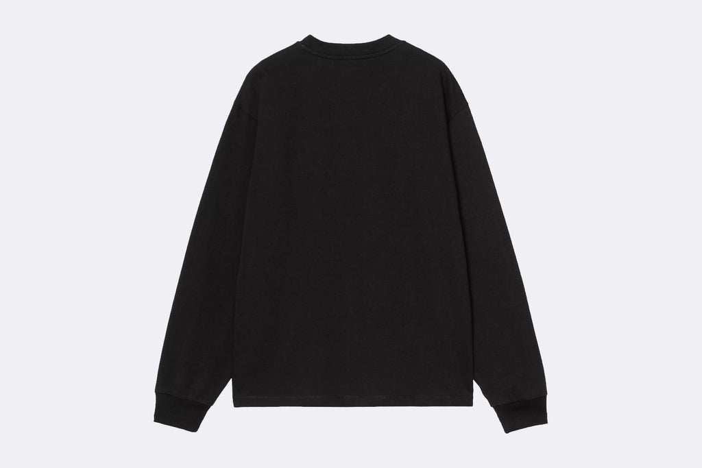 Carhartt WIP Wmns L/S Heart Patch T-Shirt Black Red