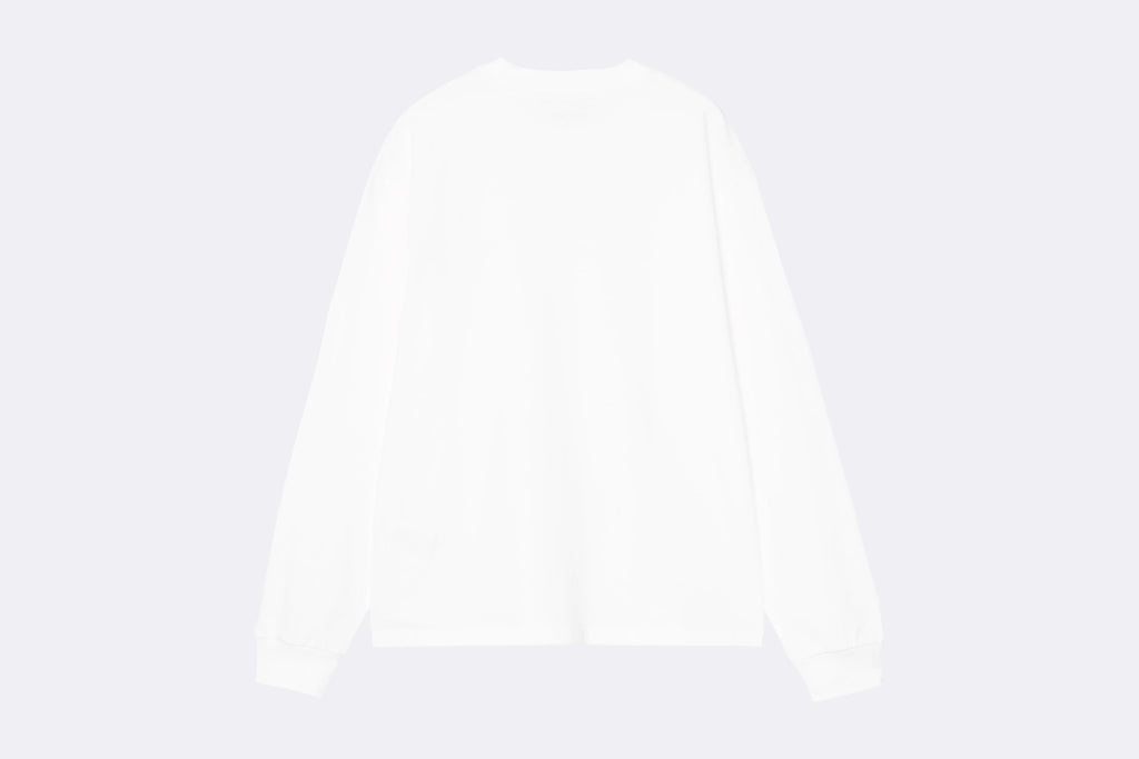 Carhartt WIP Wmns L/S Heart Patch T-Shirt White Red