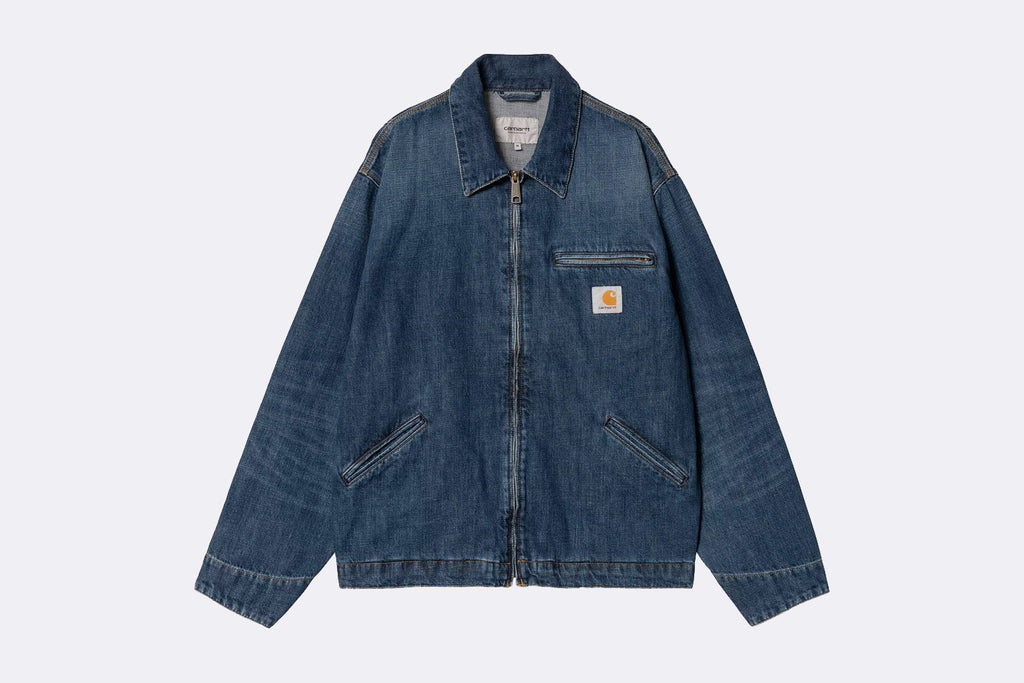 Carhartt WIP OG Detroit Jacket Blue Dark Used Wash