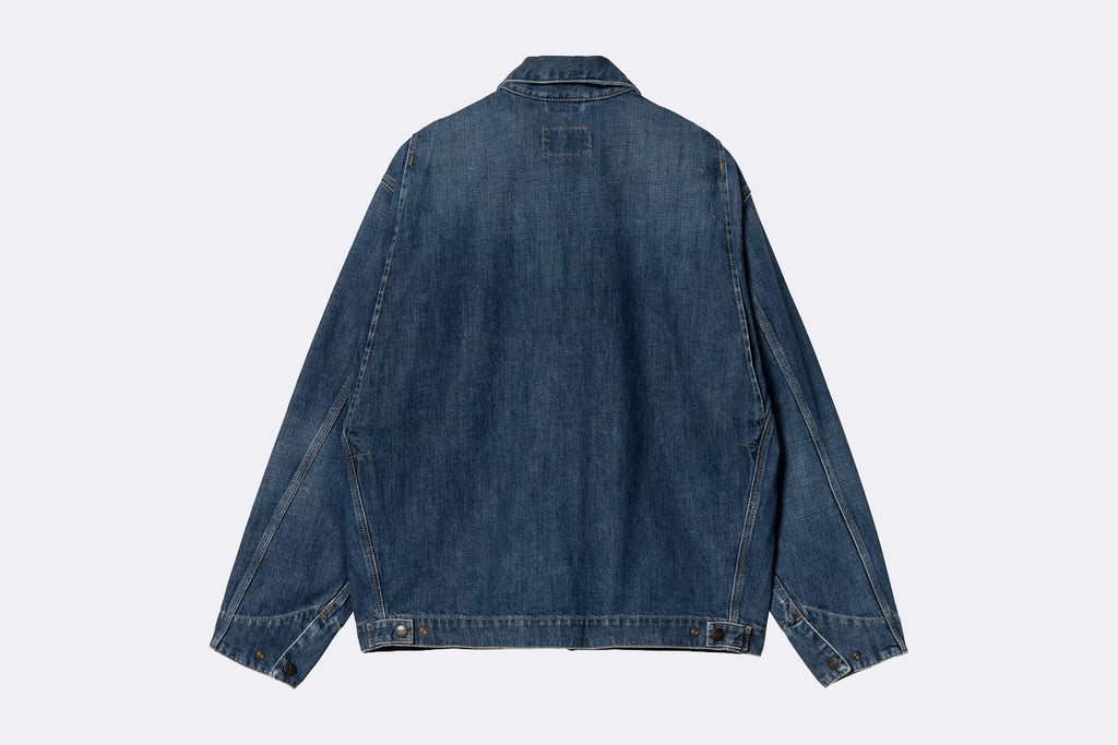 Carhartt WIP OG Detroit Jacket Blue Dark Used Wash