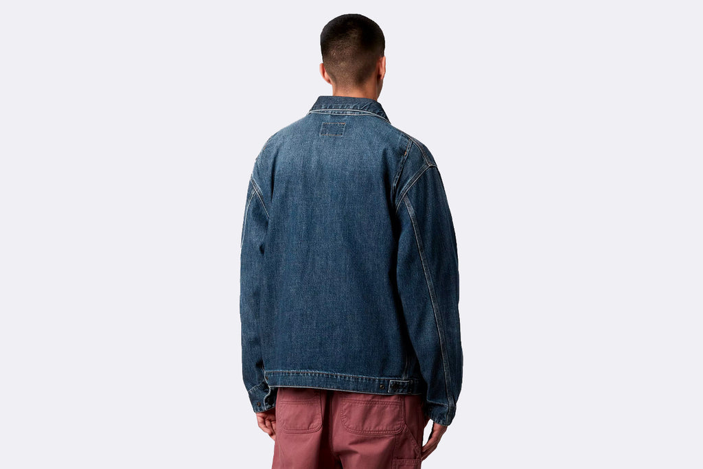 Carhartt WIP OG Detroit Jacket Blue Dark Used Wash
