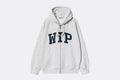 Carhartt WIP Hooded Wip Sweat Jacket Ash Heather Stone Washed