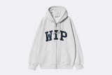 Carhartt WIP Hooded Wip Sweat Jacket Ash Heather Stone Washed