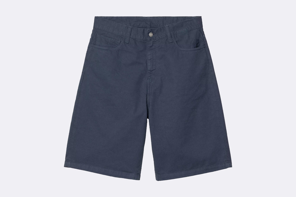 Carhartt WIP Landon Short Dusky Blue garment dyed