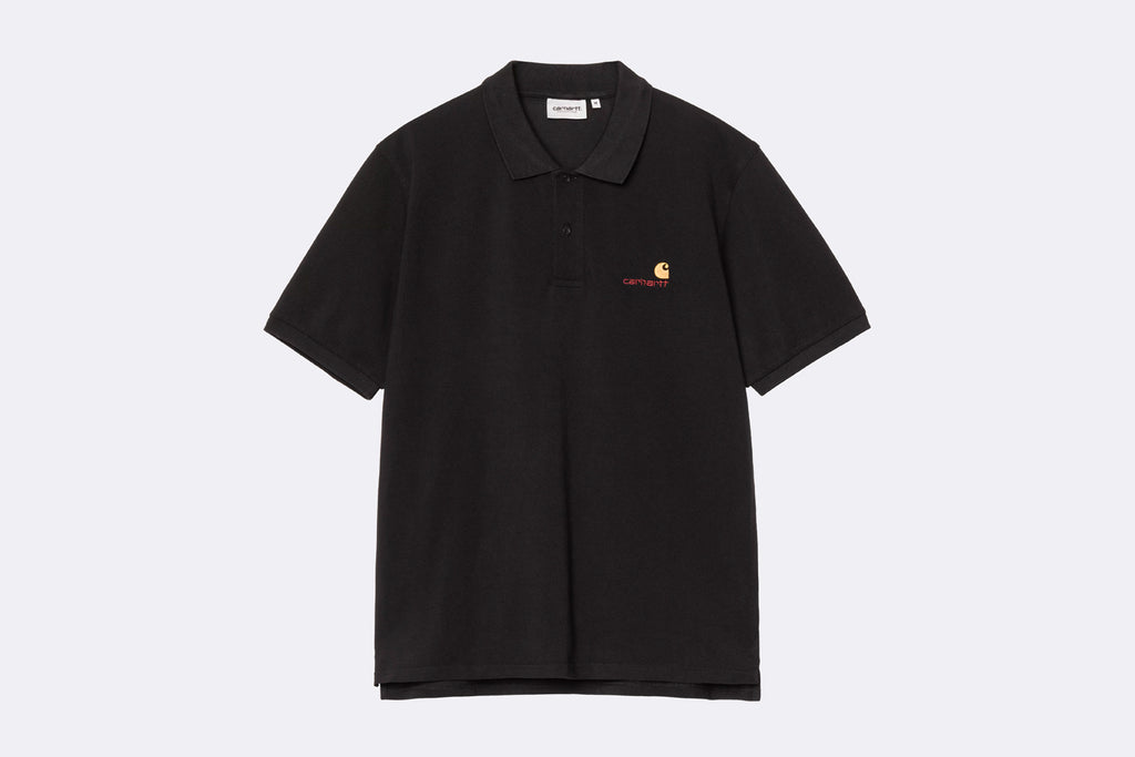 Carhartt WIP American Script Polo Black