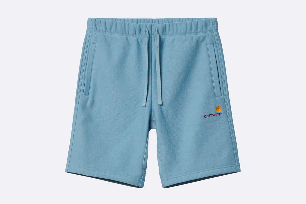 Carhartt WIP American Script Sweat Short Frosted Blue