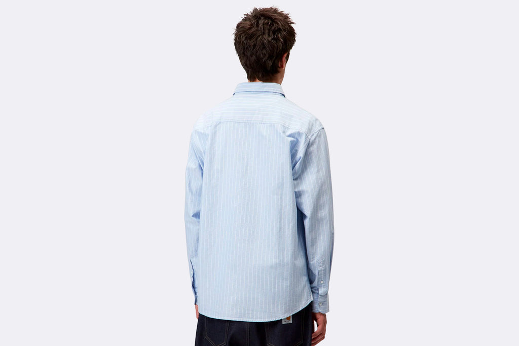 Carhartt WIP Cassel Shirt Cassel Stripe Bleach White