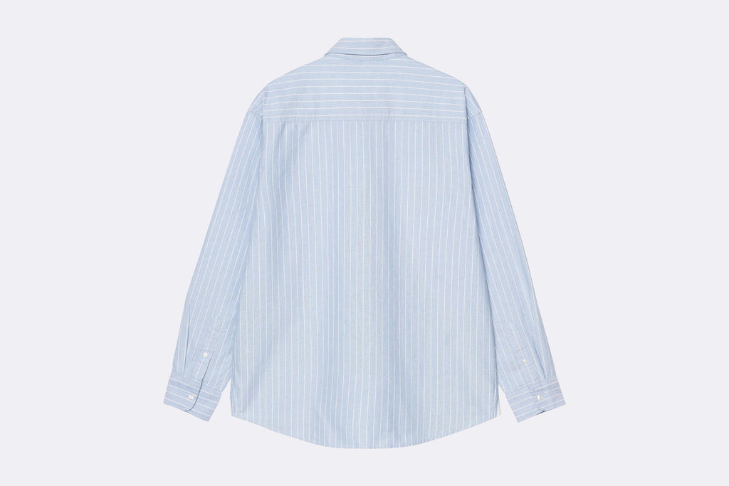 Carhartt WIP Cassel Shirt Cassel Stripe Bleach White