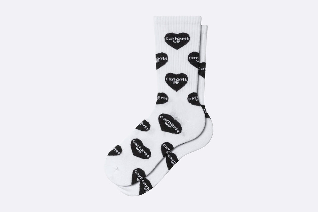 Carhartt WIP Heart Logo Socks White
