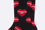 Carhartt WIP Heart Logo Socks Black