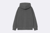 Carhartt WIP Hooded Nelson Sweat Graphite Garment Dyed
