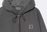 Carhartt WIP Hooded Nelson Sweat Graphite Garment Dyed