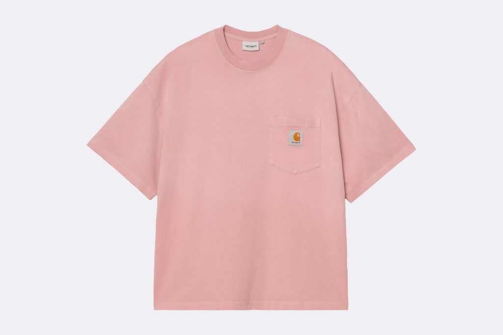 Carhartt WIP Hudson Pocket T-shirt Daphne Chalk Wash