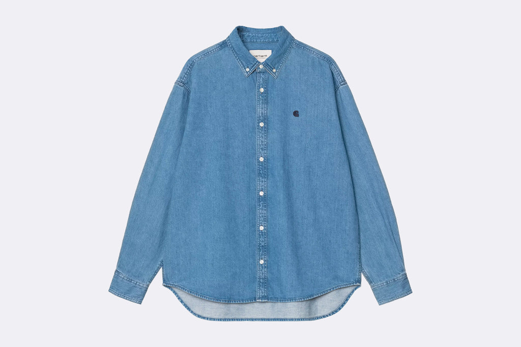 Carhartt WIP Lucas Shirt Blue Stone Washed