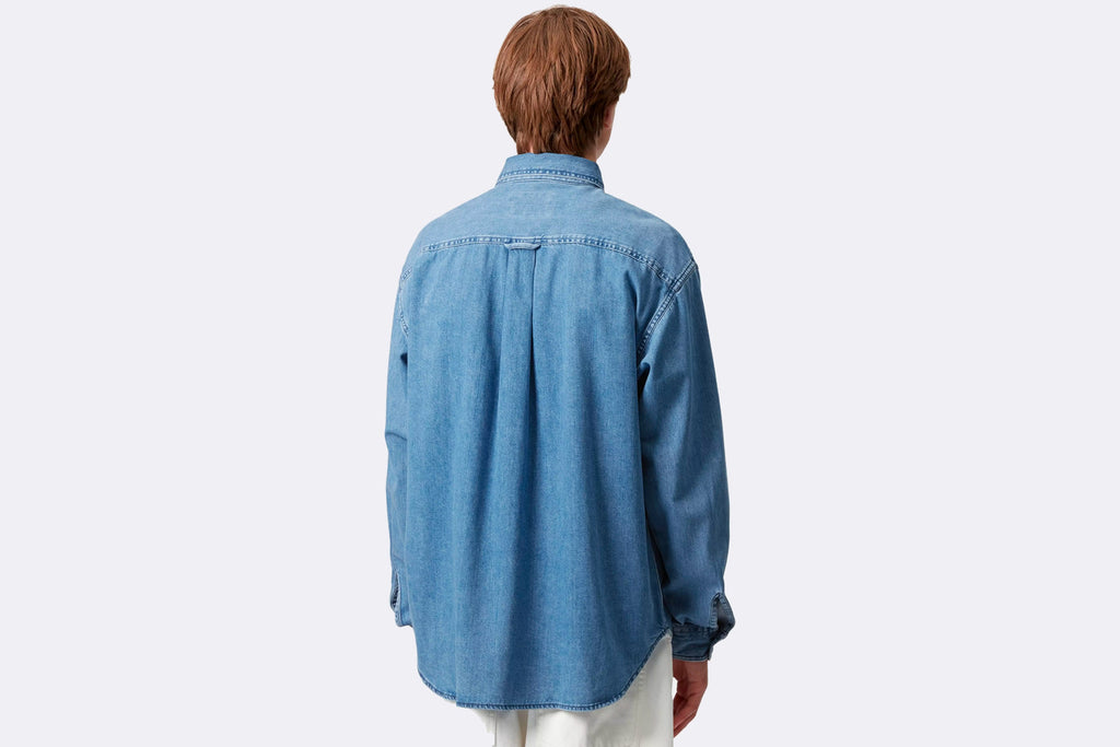 Carhartt WIP Lucas Shirt Blue Stone Washed