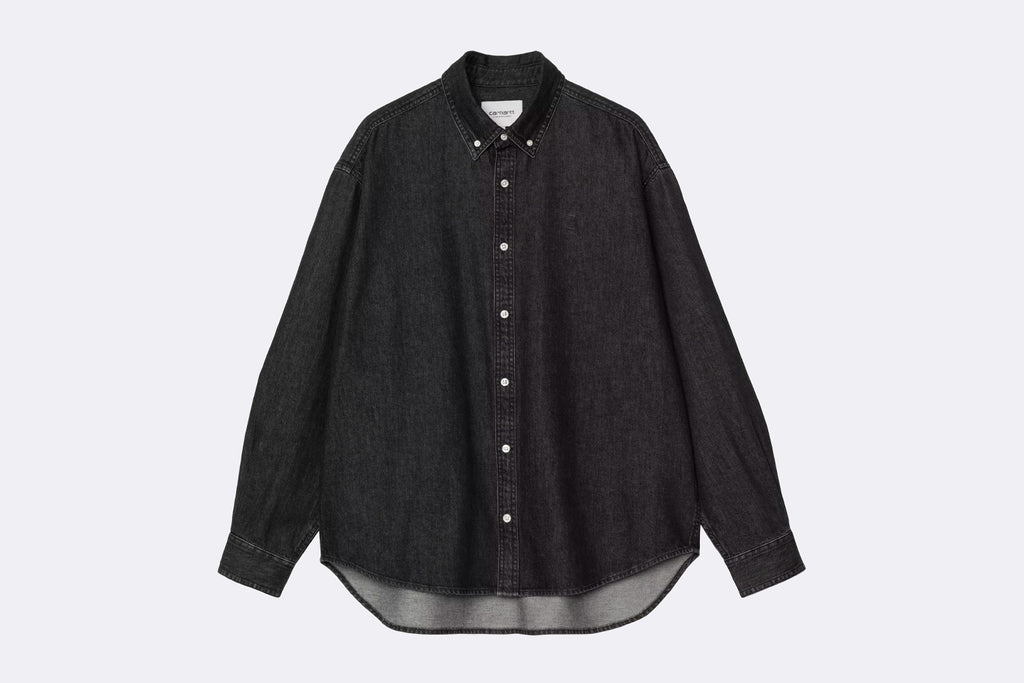 Carhartt WIP Lucas Shirt Black Stone Washed