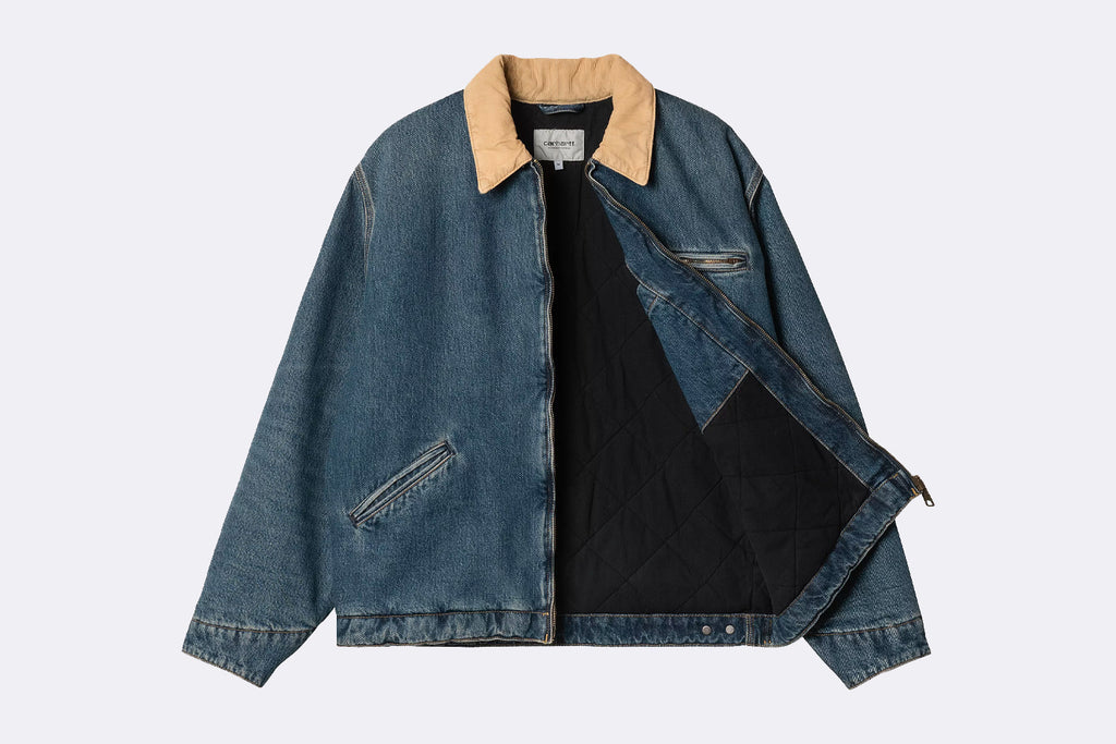 Carhartt WIP OG Detroit Jacket Blue Dusty H brown