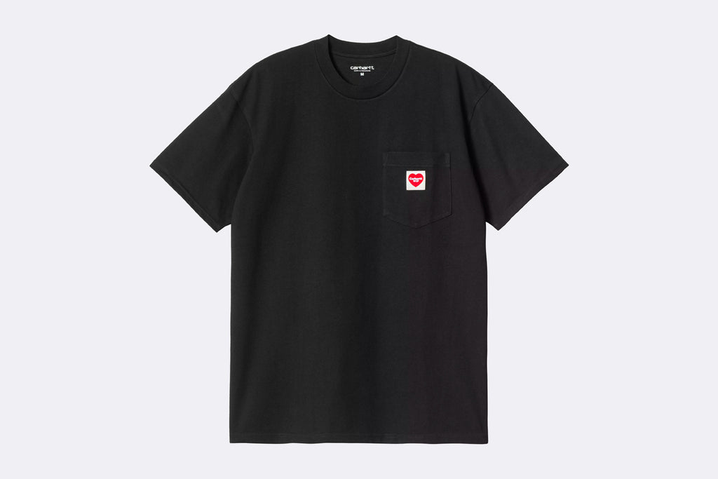 Carhartt WIP Pocket Heart T-shirt Black / Red