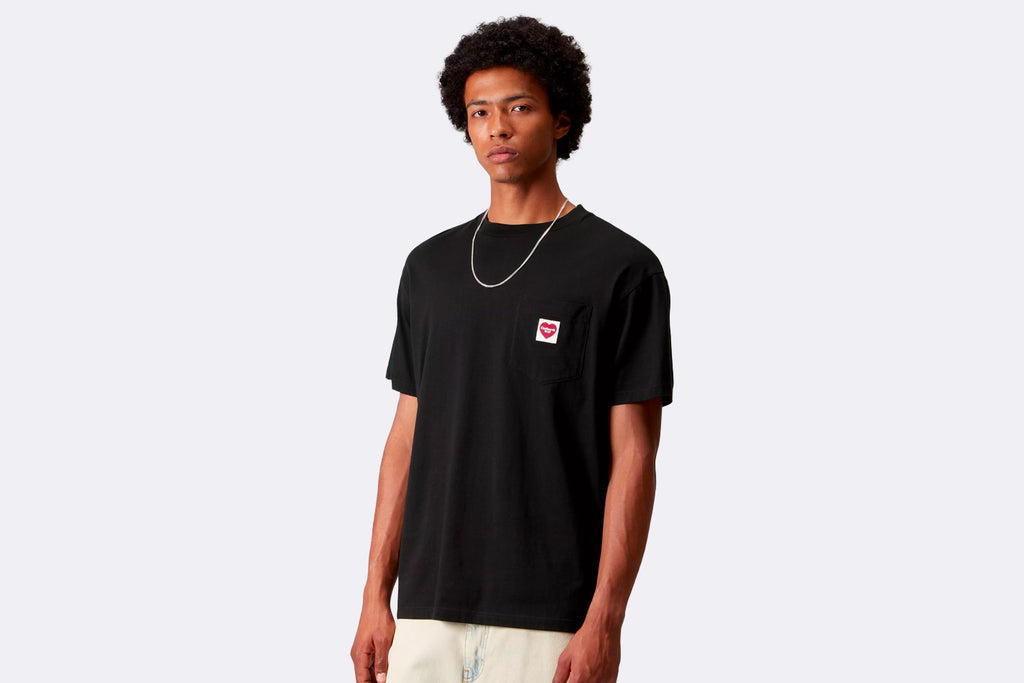 Carhartt WIP Pocket Heart T-shirt Black / Red
