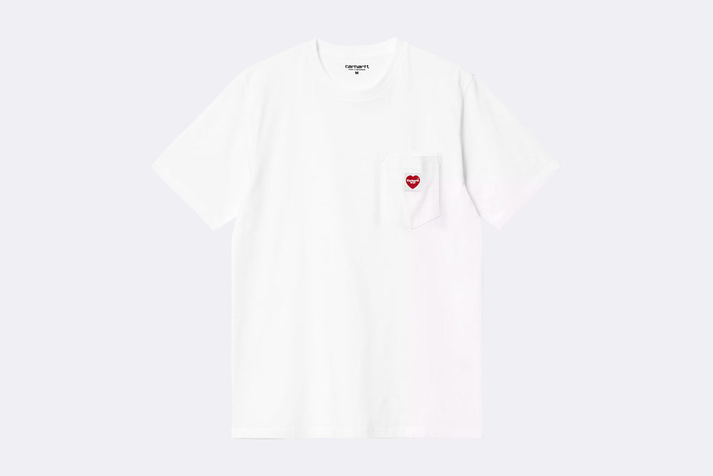 Carhartt WIP Pocket Heart T-shirt White / Red