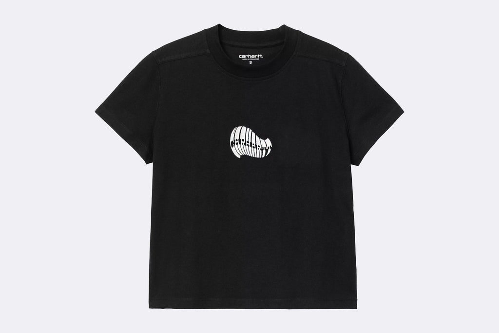 Carhartt WIP Wmns Psshh T-Shirt Black / Blue Fog