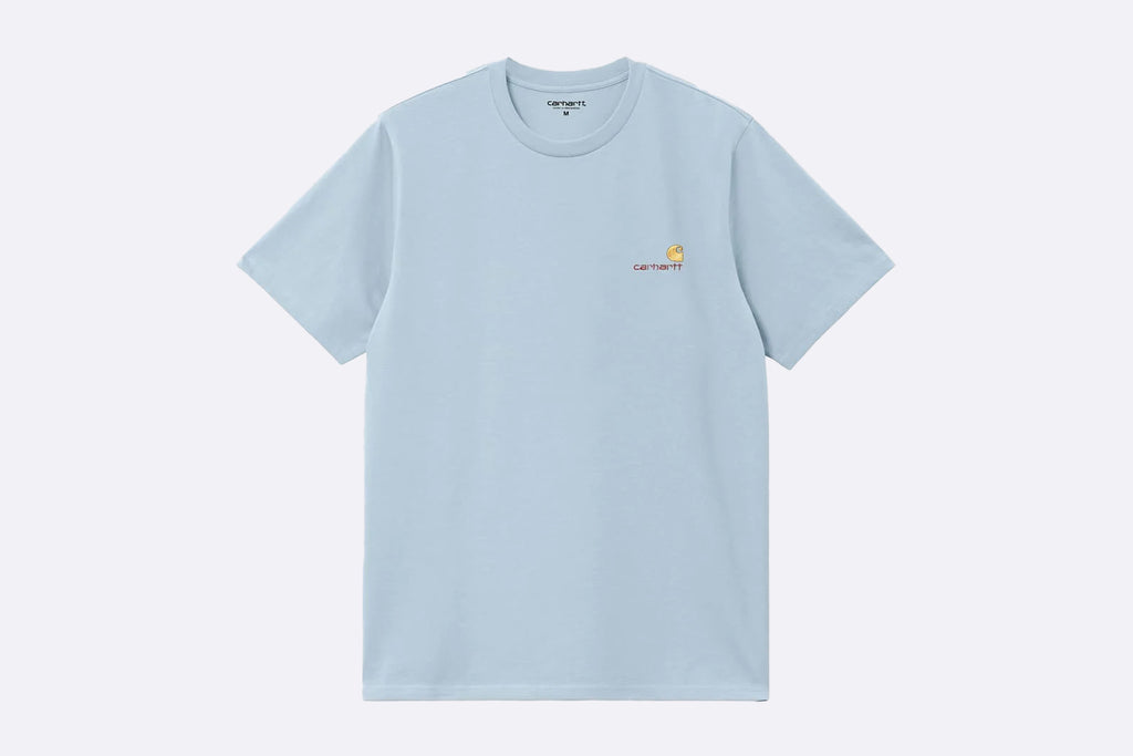 Carhartt WIP S/S American Script T-shirt Frosted Blue