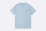 Carhartt WIP S/S American Script T-shirt Frosted Blue
