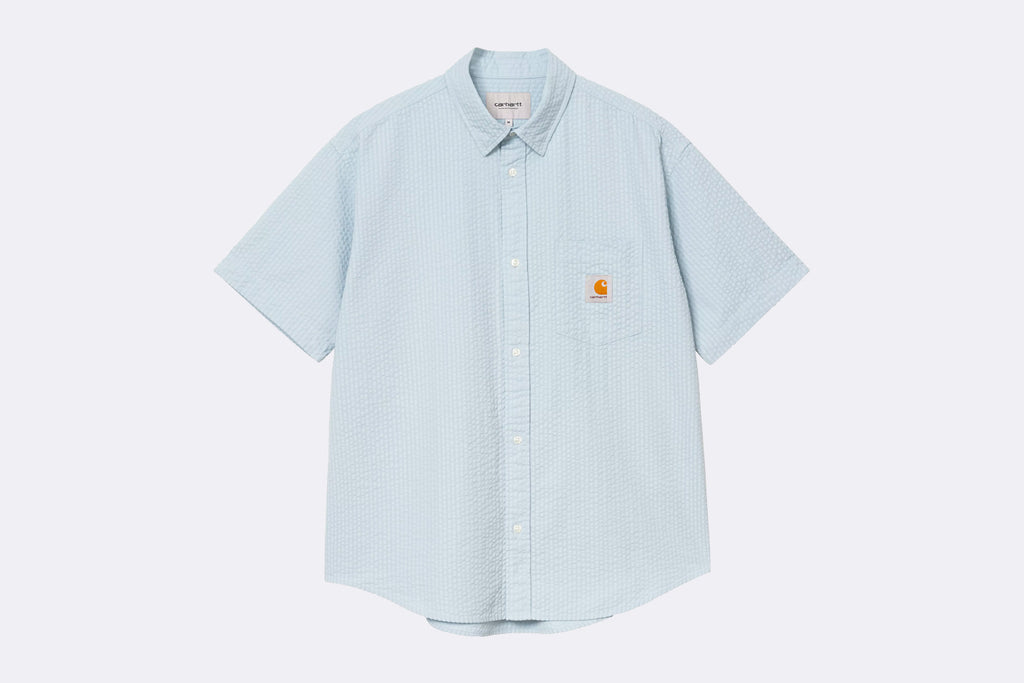 Carhartt WIP Toland Shirt Toland Stripe Blue Fog