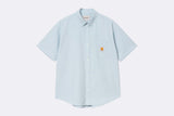 Carhartt WIP Toland Shirt Toland Stripe Blue Fog