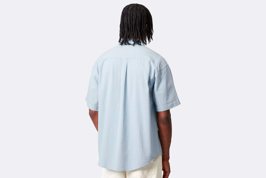 Carhartt WIP Toland Shirt Toland Stripe Blue Fog