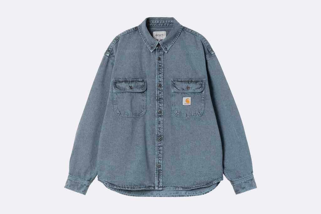 Carhartt WIP The Tigan Shirt Jacket Black Blue Fog