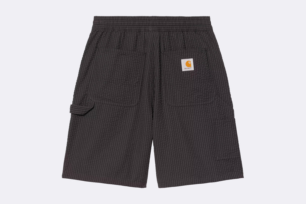 Carhartt WIP Toland Short Cotton Seersucker Toland Strip Black