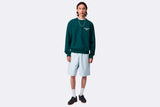 Carhartt WIP Toland Short Cotton Seersucker Toland Stripe Blue Fog