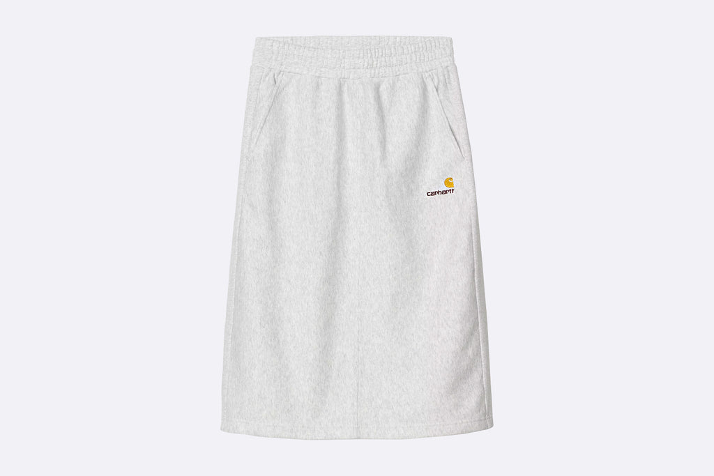 Carhartt WIP Wmns American Script Sweat Skirt Ash Heather