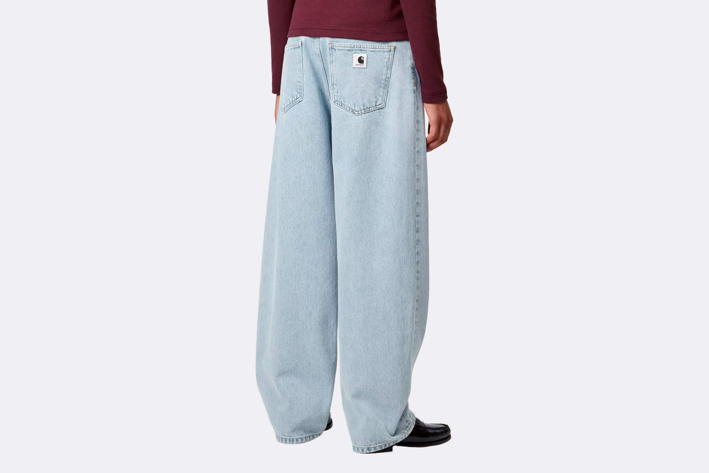 Carhartt WIP Wmns Brandon Pant Blue Heavy Stone Bleached