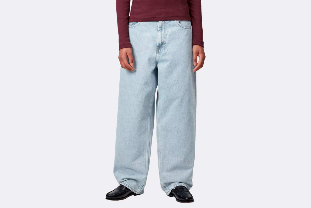 Carhartt WIP Wmns Brandon Pant Blue Heavy Stone Bleached