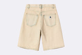 Carhartt WIP Wmns Brandon Short Smith Denim Blue Sand Bleached