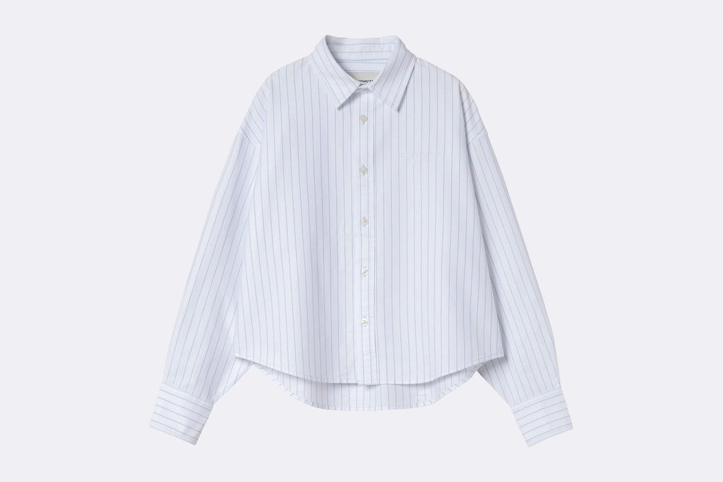 Carhartt WIP Wmns Cassel Shirt Stripe White Bleach