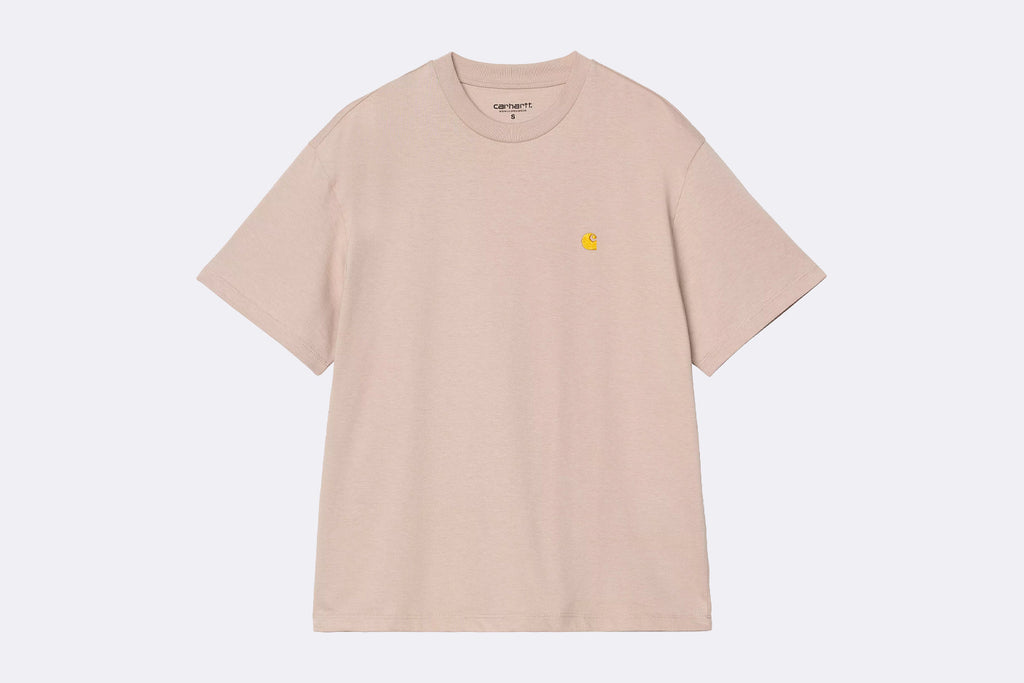 Carhartt WIP Wmns Chase T-Shirt Dusky Beige Gold