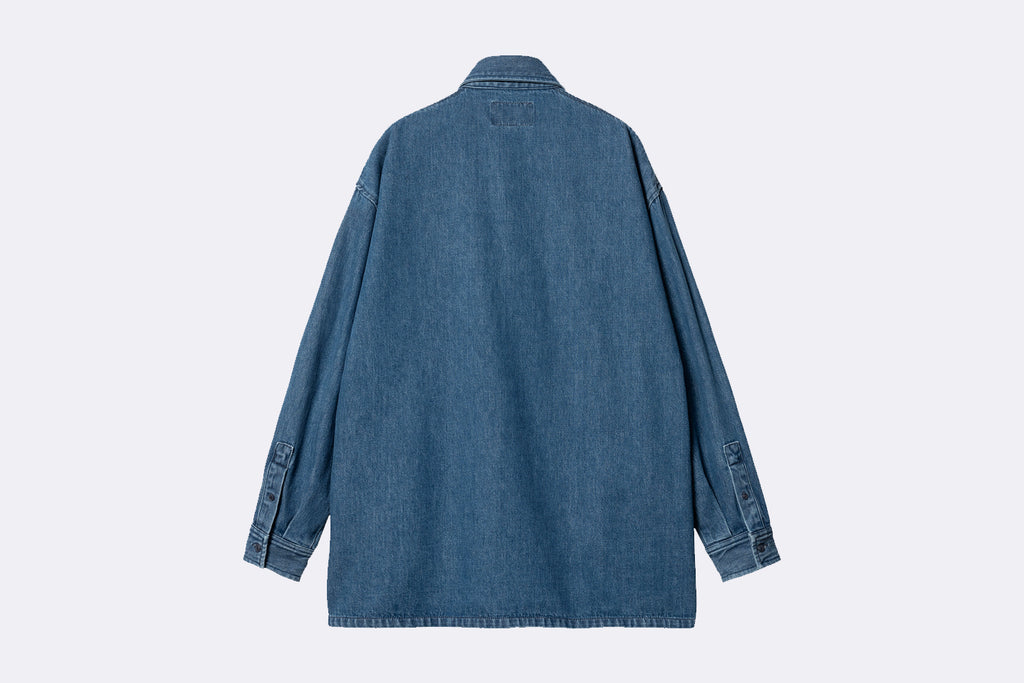 Carhartt WIP Wmns Glennon Shirt Jacket Blue Stone Washed