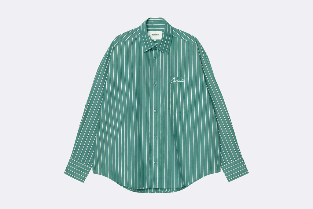 Carhartt WIP Wmns Grimsby Shirt Cotton Poplin Saguaro